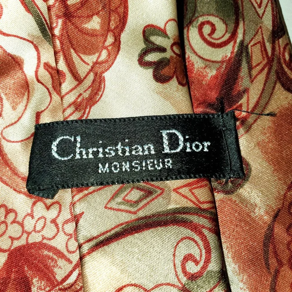 Christian Dior Monsieur Silk Floral Watercolor Tie - Picture 2 of 5